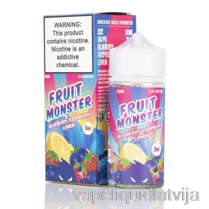 Melleņu Aveņu Citronu - Augļu Briesmonis - 100ml 6mg Vape šķidrums